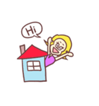 イエローガール（個別スタンプ：12）