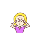 イエローガール（個別スタンプ：18）