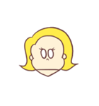イエローガール（個別スタンプ：19）