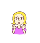 イエローガール（個別スタンプ：27）