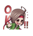 人間の少女と人間じゃない少年の日常（個別スタンプ：1）