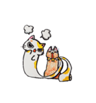 紙猫~ぺらっぺらの日常～（個別スタンプ：15）