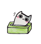 紙猫~ぺらっぺらの日常～（個別スタンプ：19）