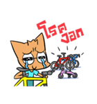 Cycling Cat by ROGER I.S.（個別スタンプ：24）