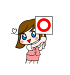 OLまゆみさん（個別スタンプ：1）