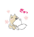 感嘆するネコと犬とロボット(日本語版)（個別スタンプ：3）