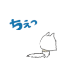 感嘆するネコと犬とロボット(日本語版)（個別スタンプ：5）