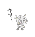 感嘆するネコと犬とロボット(日本語版)（個別スタンプ：9）