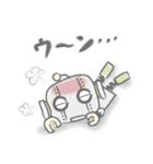 感嘆するネコと犬とロボット(日本語版)（個別スタンプ：15）