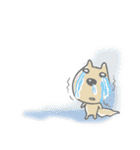 感嘆するネコと犬とロボット(日本語版)（個別スタンプ：19）