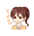 女の子の表情（個別スタンプ：21）