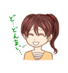 女の子の表情（個別スタンプ：35）