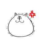 デブすぎる！しろねこ ぶーにゃん（個別スタンプ：8）