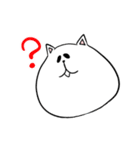 デブすぎる！しろねこ ぶーにゃん（個別スタンプ：11）
