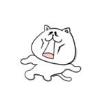 デブすぎる！しろねこ ぶーにゃん（個別スタンプ：20）