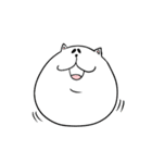 デブすぎる！しろねこ ぶーにゃん（個別スタンプ：36）