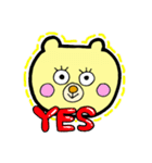 くまこちゃんとみつばち（個別スタンプ：3）