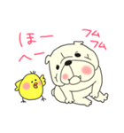 ブルとひよこ（個別スタンプ：33）