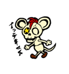 スカルパンクロックマウス＆ラビット 日本（個別スタンプ：2）