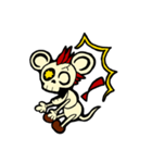 スカルパンクロックマウス＆ラビット 日本（個別スタンプ：6）