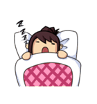 アップヘアガール（個別スタンプ：7）