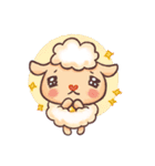 Happy 300 % cotton sheep（個別スタンプ：9）