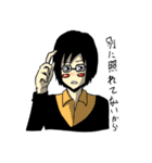 メガネ系男子。（個別スタンプ：7）