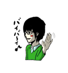 メガネ系男子。（個別スタンプ：10）