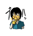 メガネ系男子。（個別スタンプ：32）