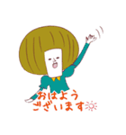 先輩と後輩そっとあかいサンを添えて（個別スタンプ：2）