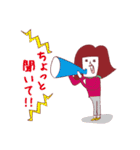 先輩と後輩そっとあかいサンを添えて（個別スタンプ：10）