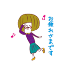 先輩と後輩そっとあかいサンを添えて（個別スタンプ：15）