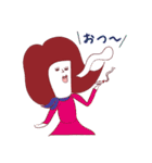 先輩と後輩そっとあかいサンを添えて（個別スタンプ：16）