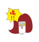 先輩と後輩そっとあかいサンを添えて（個別スタンプ：18）