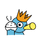 リトル・ブルーバード ラッパーくん（個別スタンプ：34）