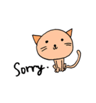 Kawaii cats (only English)（個別スタンプ：22）
