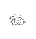 白猫のスタンプ（個別スタンプ：18）