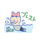 スイミング☆くまちゃん（個別スタンプ：21）