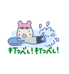 スイミング☆くまちゃん（個別スタンプ：24）