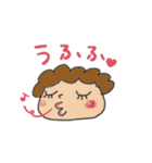 くるくるパーマさん（昨日シリーズ）（個別スタンプ：5）
