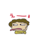 くるくるパーマさん（昨日シリーズ）（個別スタンプ：7）