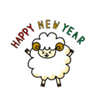 羊の干支スタンプ(2015年お正月ver)（個別スタンプ：1）