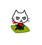 忍猫 こんにちわw（個別スタンプ：1）