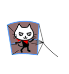忍猫 こんにちわw（個別スタンプ：12）