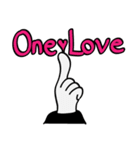 ONE LOVE （ワンラブ）（個別スタンプ：1）
