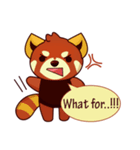 Red Pandas - English（個別スタンプ：12）