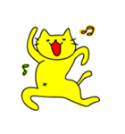 黄色い猫で遊ぼう（個別スタンプ：9）