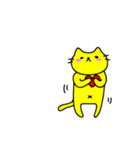 黄色い猫で遊ぼう（個別スタンプ：30）
