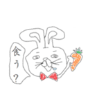 キモキモうさぎ（個別スタンプ：4）