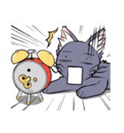 にっこり猫のクロ（個別スタンプ：34）